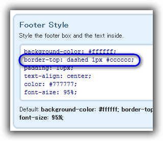 Footer / Style & edit FOOTER / Footer Style
