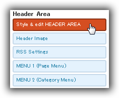 Header Area / Style & edit HEADER AREA