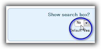 Header Area / Style & edit HEADER AREA / Show search box?