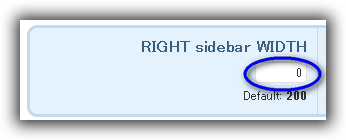 Sidebars & Widgets / Style & configure SIDEBARS / RIGHT sidebar WIDTH